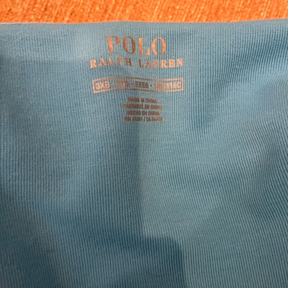 Polo Zip Up large cyan blue - Picture 3 of 3